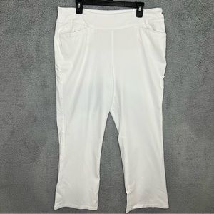 Westbound Womens Bootcut Pull On Pants Size 16S White The Park Fit Tummy Control